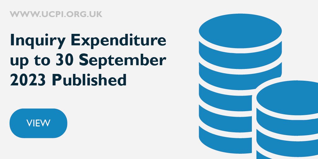 We have published details of the Inquiry’s expenditure up to 30 September 2023. View: ucpi.org.uk/about-the-inqu…