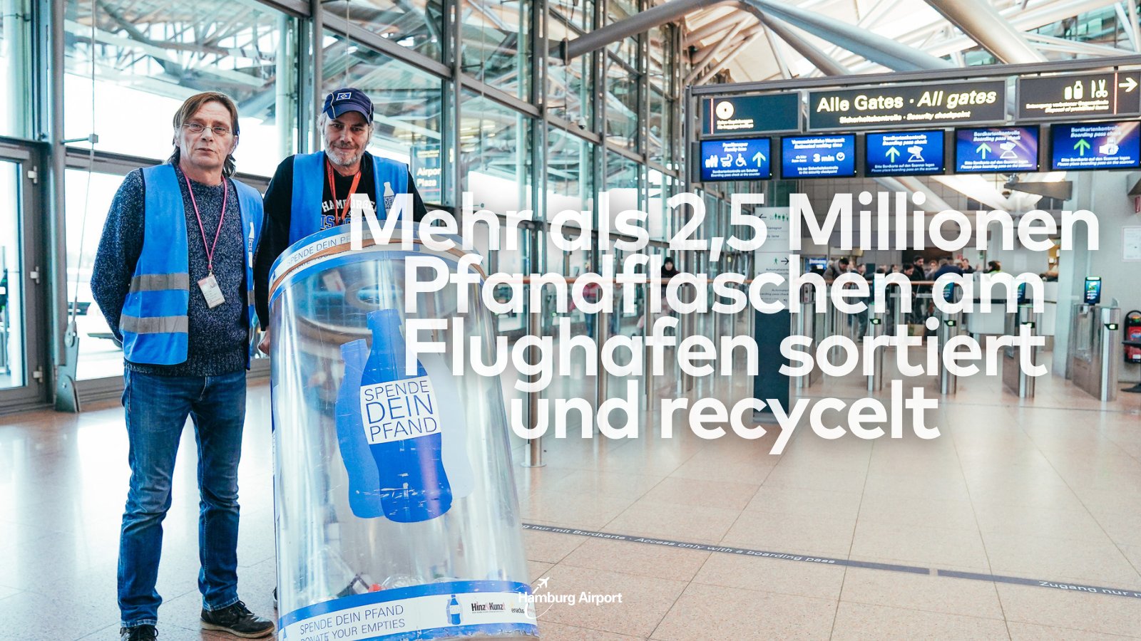 Pfandflaschen am Flughafen - Hamburg Airport