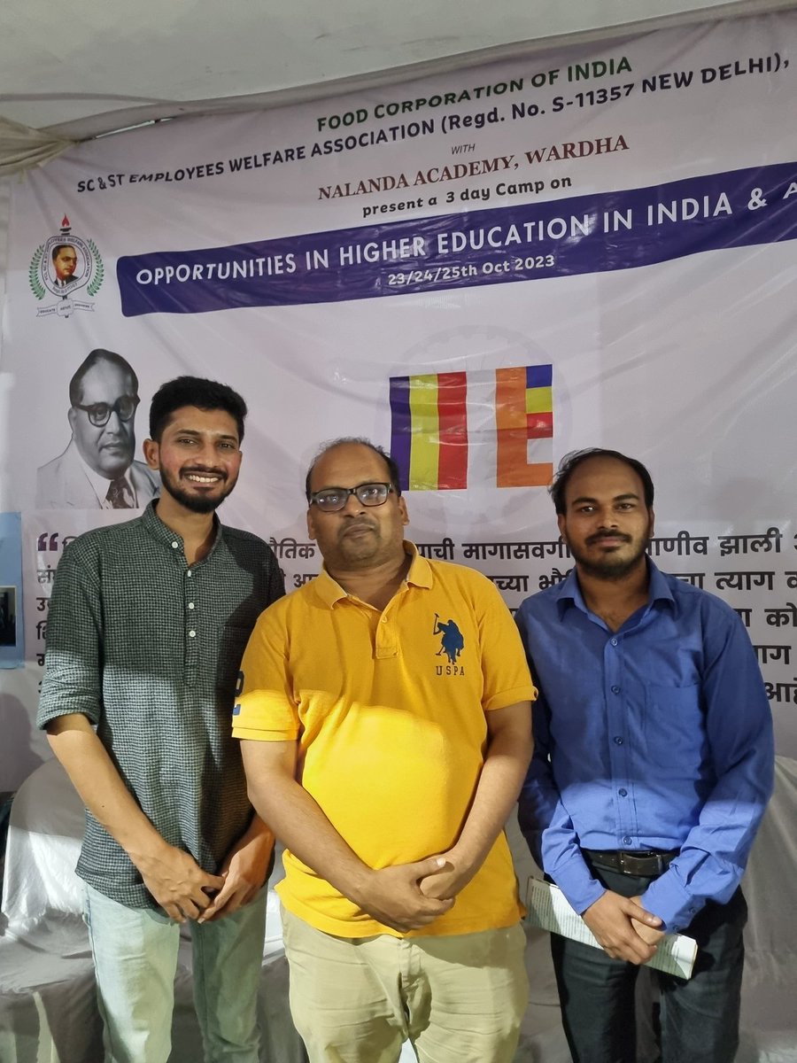 MiteshSSolanki's tweet photo. History books on Ambedkarite movement will be incomplete without a chapter on Nalanda Academy in it! Anoop Sir is brewing a revolution whose ripples have reached almost around the globe! 
I had the privilege to share some moments with @Anoopkheri Sir at Deekshabhumi💙 https://t.co/NIfkQnkb3l