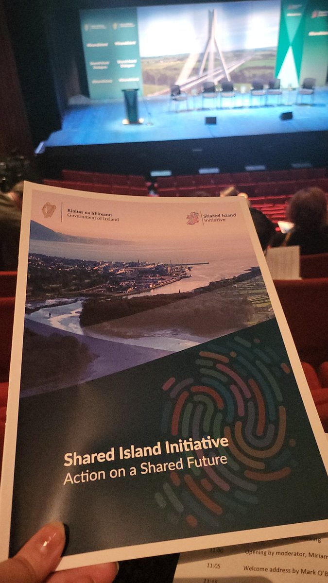 An interesting morning ahead exploring the dialogue around shared Island and how to accommodate national identities #SharedIsland