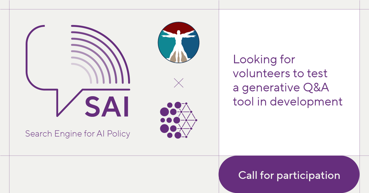 Mila_Quebec's tweet photo. 🔔Call for volunteers���

Mila and https://t.co/qVw199WIKu are developping SAI, a generative Q&amp;A tool looking to make #AI policies more accessible.

⏩ Test SAI (Beta) : https://t.co/WmFLbeapd9
⏩ Questions 👉 mila.databank@gmail.com https://t.co/ZlumajM8US
