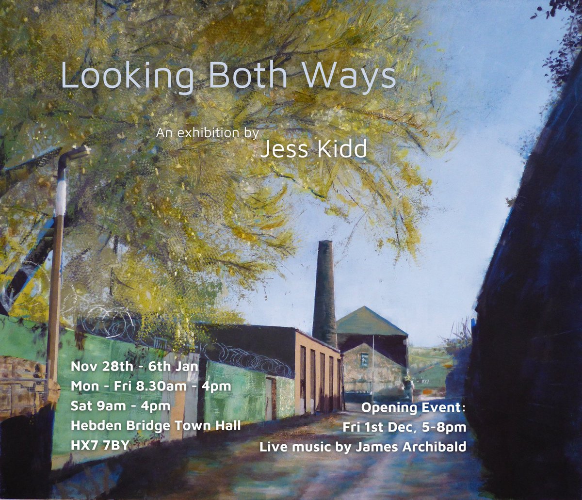 Excited to announce my next solo exhibition at the lovely <a href="/HebdenTownHall/">The Town Hall</a>
