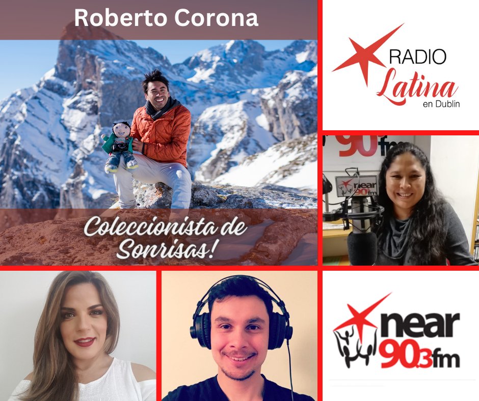 Hola Latinos!... esta semana en #RadioLatinaDublin recordaremos al chileno Roberto Corona y su proyecto "Collecting Smiles". Escucha nuestro programa por Near FM 90.3 y por radiolatina.ie de 6 a 7PM. No te lo pierdas!
#latinoamérica #chilenosenirlanda