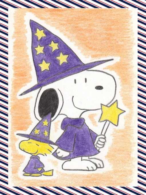 #スヌーピー #ハロウィン #SNOOPY #Halloween #fanart 