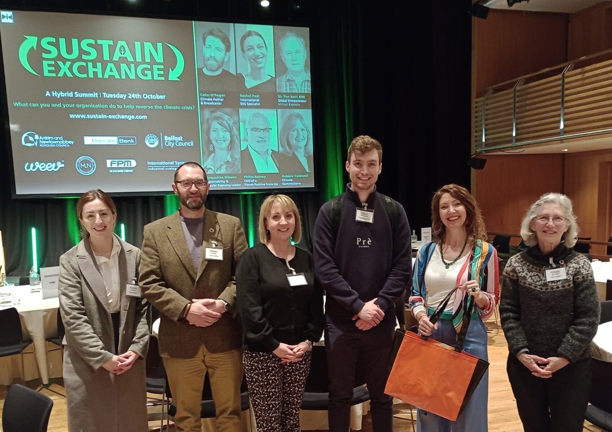 We really enjoyed taking part in the #SustainableExchange yesterday. Quote of the day - Sir Tim Smit KBE Eden Project 'The future is ours to make' #Sustainability #ClimateAction #TacklingPlasticsNI