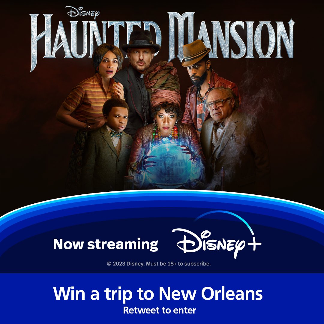WIN To celebrate spooky season and the release of Disney's Haunted Mansion on <a href="/DisneyPlusUK/">Disney+ UK</a>, we're giving you the chance to win a trip for 4 to New Orleans. RT to enter, ends midnight 31/10. T&amp;Cs &gt; o2uk.co/hauntedmansion