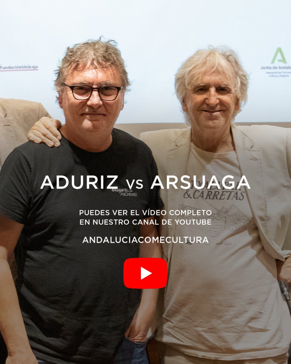 Vídeo completo de la última Mesa Gastrocultural "De lo crudo a lo cocido" donde tuvimos el lujo de escuchar a @andoniluisaduriz y a <a href="/JuanLuisArsuaga/">Juan Luis Arsuaga</a>. Modera Toni Massanés y coordina <a href="/FHuidobroRein/">Fernando Huidobro</a> 
👉 youtube.com/watch?v=ge6xwS…
.
Promueve <a href="/CulturaAND/">Cultura Junta de Andalucía</a> 
Patrocina <a href="/FundUnicaja/">Fundación Unicaja</a>