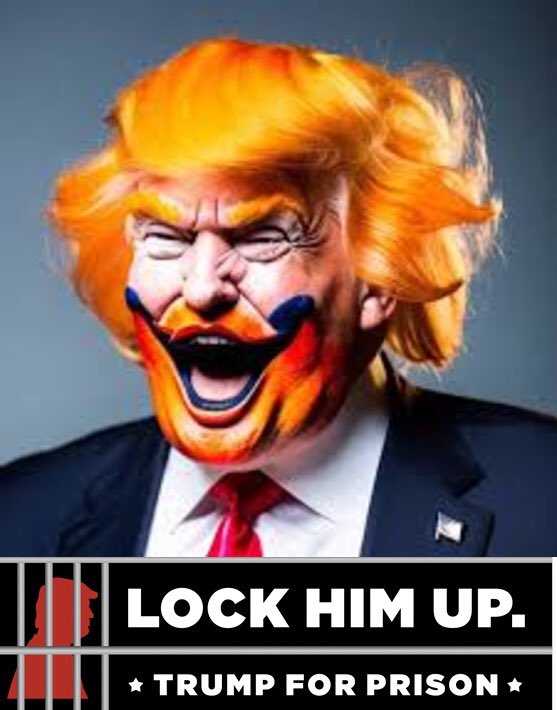 DWonSF's tweet photo. #LockHimUp 
#PsychoWard
#ConfiscateMakeUp
#TrumpforPrison https://t.co/2x3qEvehSF