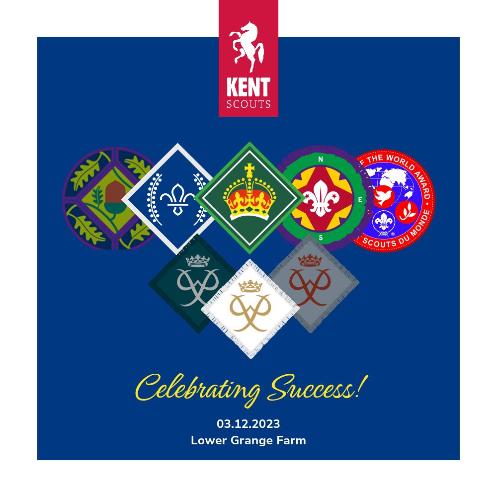 Join us for the 14-24's County Awards! 

Do you know an Explorer or Network Member who's completed a Top Award this year? Sign them up to come along to the 14-24 County Awards for a special celebration!

tinyurl.com/KentScouts14-2…

#KentScouts #ExplorerScouts #NetworkScouts