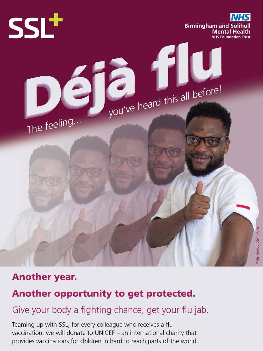 The best time to have your flu vaccine is now, before flu start to spread🤧
 
Our Déjà Flu campaign is your gentle reminder to get protected 👍

Use the NHS website to locate your nearest pharmacy📍👉 nhs.uk/service-search…

#DéjàFlu #Flu #FluVaccination
