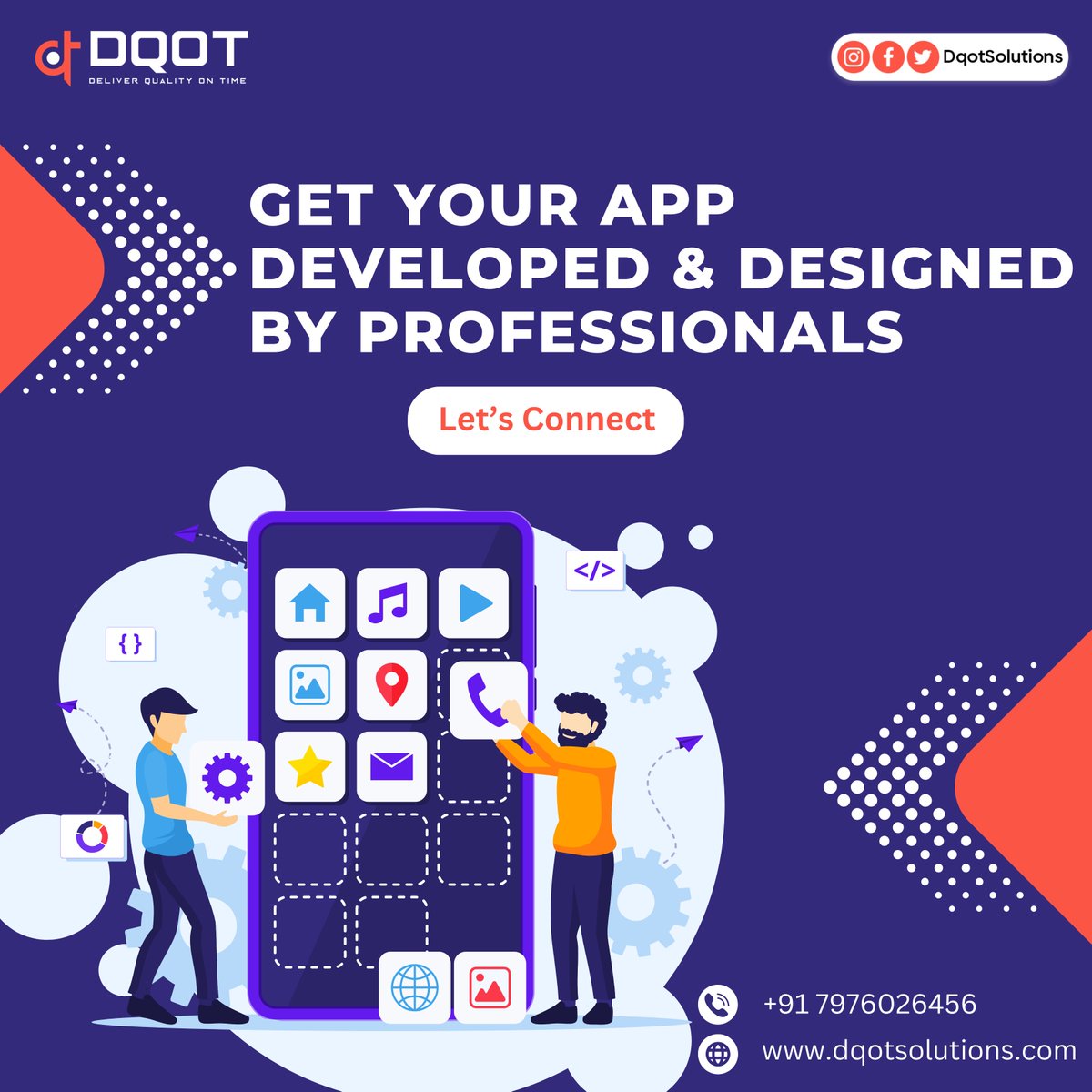 Step into the digital spotlight! Our experts are here to create the perfect app for your business💼

#DigitalDominance #AppDevelopmentPros #hireappdeveloper #mobileappdevelopment #dedicatedteam #digitalbusiness #Enterprenuer #DQOTsolutions #digitalsucess