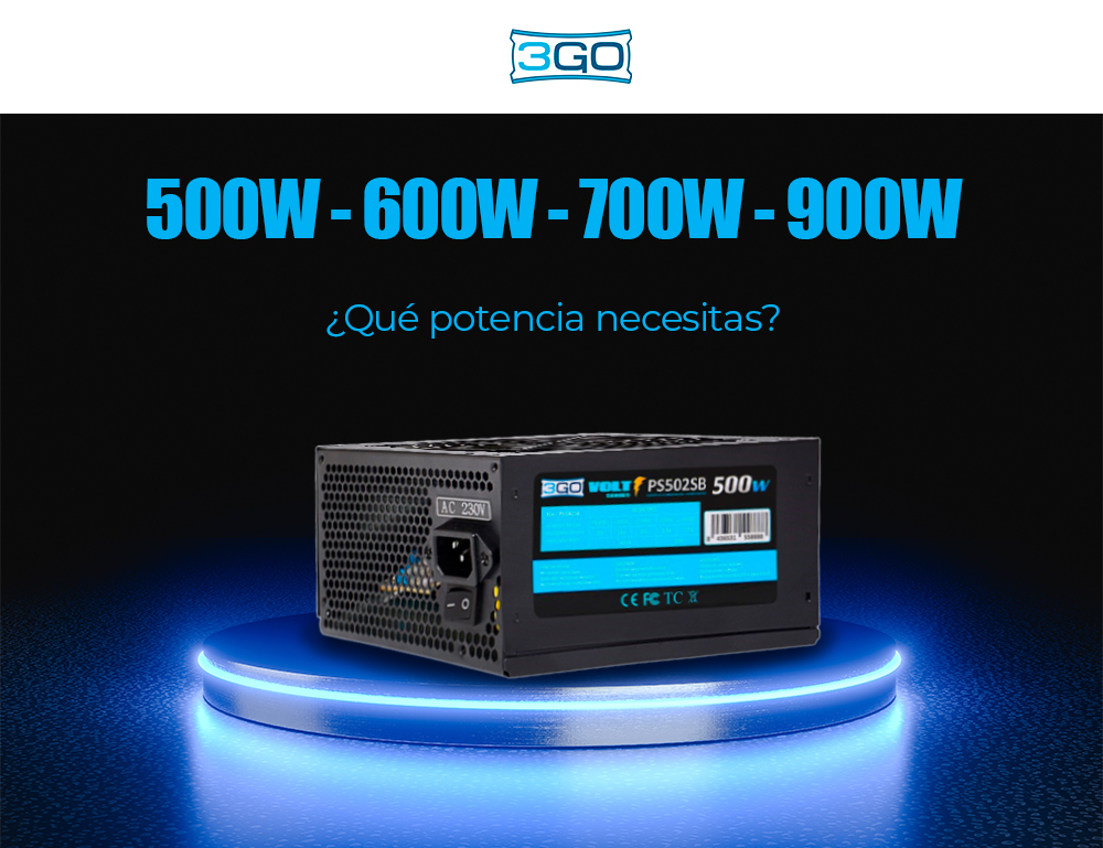 🔌 ¡Potencia tu mundo con 3GO! 💥 Da vida a tu pc con nuestras fuentes de alimentación: 500W, 600W, 700W, y 900W. Elige tu potencia.💡 ¡Toda la energía que necesitas, en tus manos! ⚡ #3go #3GOPower 💪