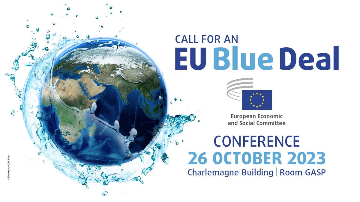 Looking forward to joining @EU_EESC conference calling for an #EUBlueDeal to deliver the keynote as co-chair of @watercommongood w @EESC_President @SRWatSan @VSinkevicius & others  ➡️ bit.ly/461TPRw

Livestream | Oct 26 | 09:45 BST/10:45 CET ➡️ bit.ly/3FvCZ21