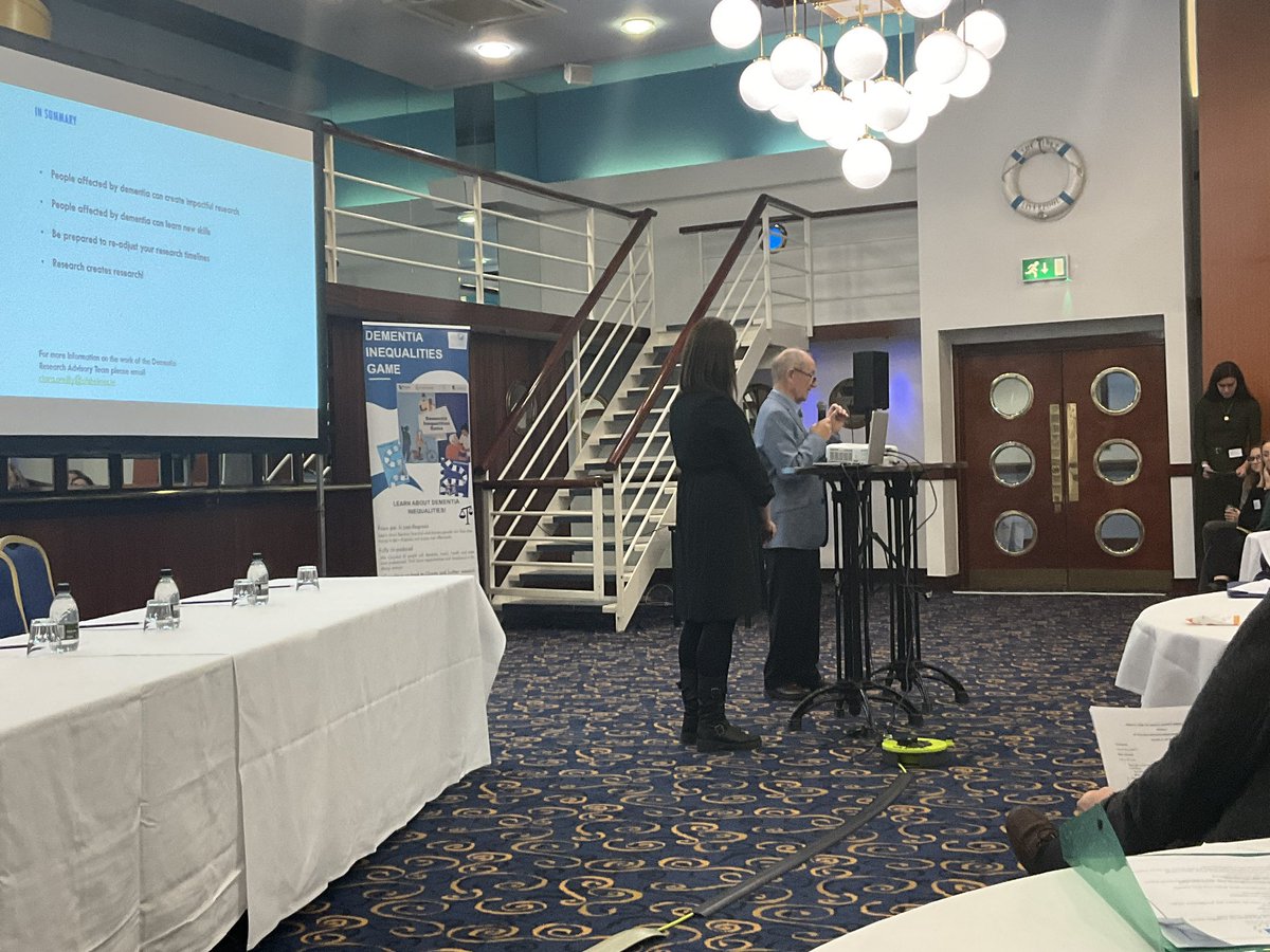 “…It’s absolutely changed my life…to be involved in dementia research” carer Tony looking after his wife, speaking at #LiverpoolDementia conference. Reminds me that it was part of the @NICEComms guidance NG97 at diagnosis to be part of research. Sadly we see this rarely happens