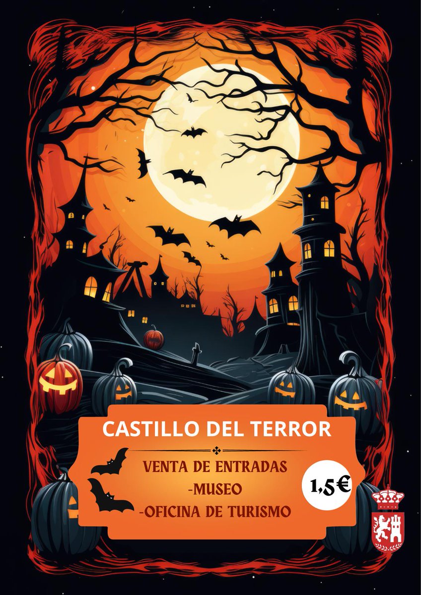 🏰¿𝕭𝖚𝖘𝖈𝖆𝖘 𝖛𝖎𝖛𝖎𝖗 𝖚𝖓𝖆 𝖓𝖔𝖈𝖍𝖊 𝖗𝖊𝖆𝖑𝖒𝖊𝖓𝖙𝖊 𝖙𝖊𝖗𝖗𝖔𝖗í𝖋𝖎𝖈𝖆?
🧟‍♂️Te proponemos el "𝕮𝖆𝖘𝖙𝖎𝖑𝖑𝖔 𝖉𝖊𝖑 𝕿𝖊𝖗𝖗𝖔𝖗"🦇
📍Antiguo cementerio municipal 
🎟Entradas ya disponibles en la Oficina de Turismo y en el Museo Municipal de Álora 
🎃 31 de octubre