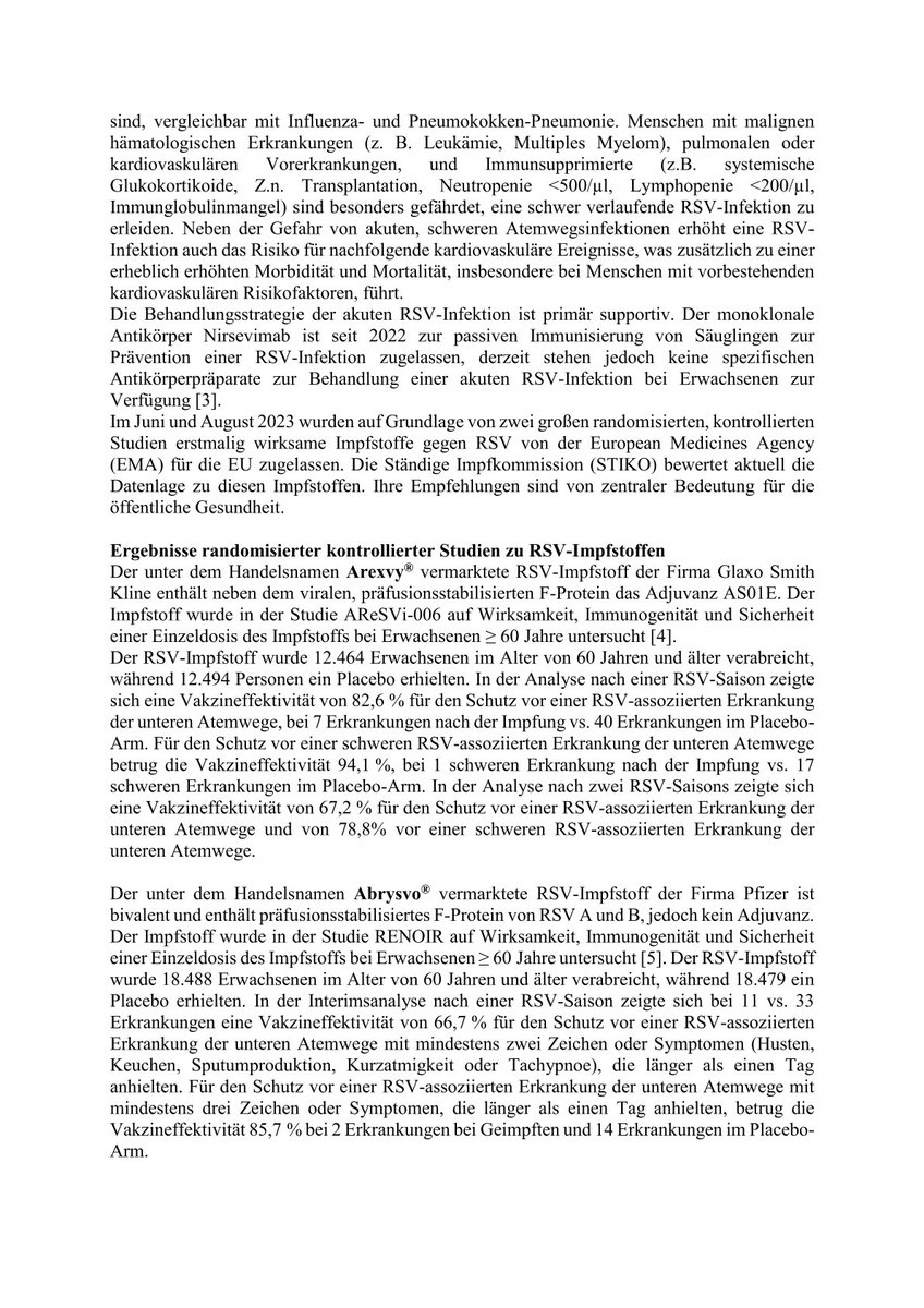 CornelyOliver's tweet photo. Positionspapier der #DPG (Deutsche Gesellschaft für #Pneumologie und #Beatmungsmedizin) zur #RSV #Schutzimpfung bei besonders gefährdeten Patientinnen und Patienten.
@InfektioDE @dgimev @dgho_eV @DZIF_ @DZIFBonnKoeln @MWitzenrath
#vulnerabel #ImpfenSchuetzt https://t.co/Ja0g2yeqtz