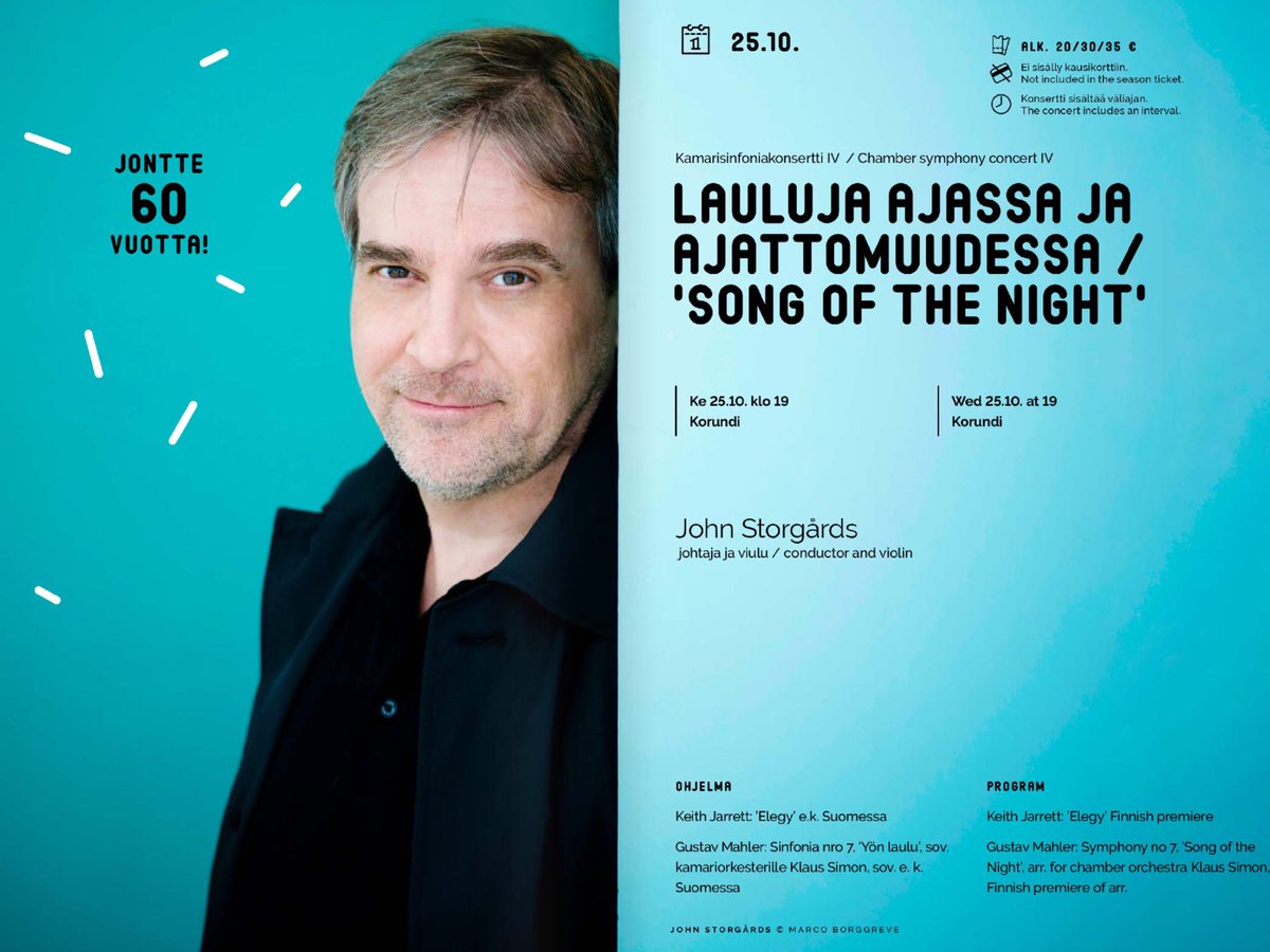 johnstorgards's tweet photo. Tonight! 🎶 @LaplandChamber @KorundiHouse @Roikaupunki @SuoSiO #KeithJarrett #Mahler #FinnishPremieres @schottmusic @uemusic @klssmn @worldofmahler @mahlerfdn @MahlerNews https://t.co/ux4DMzGISM