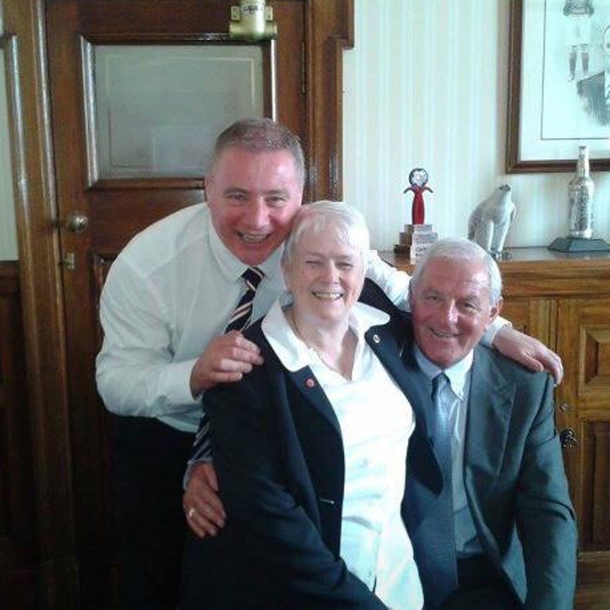 RangersFC's tweet photo. Rangers football club is saddened to hear of the passing of the much-loved Mary ‘Tiny’ Gallacher. 

Tiny, who served the club for over 50 years, was a treasured friend to generations of players and staff.