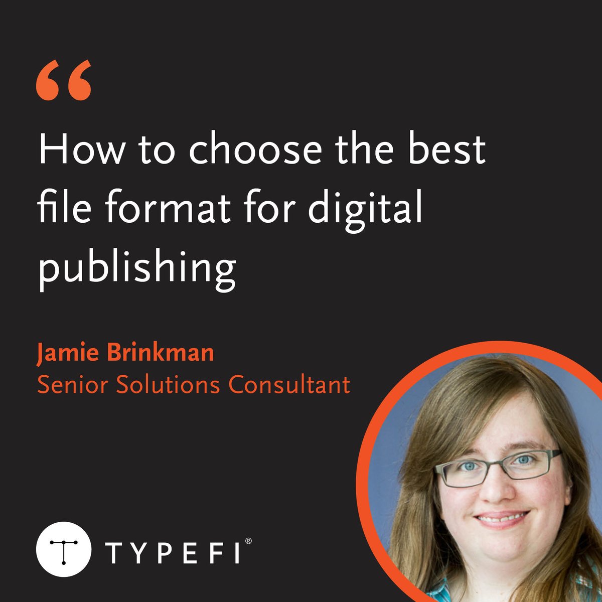typefi's tweet image. There are lots of file formats out there—how do you choose? Learn about the most popular formats, plus one way to easily publish in multiple formats, in this blog post by Jamie Brinkman.

Read post: bit.ly/3QdpN6S

#fileformats #digitalpublishing #singlesourcepublishing