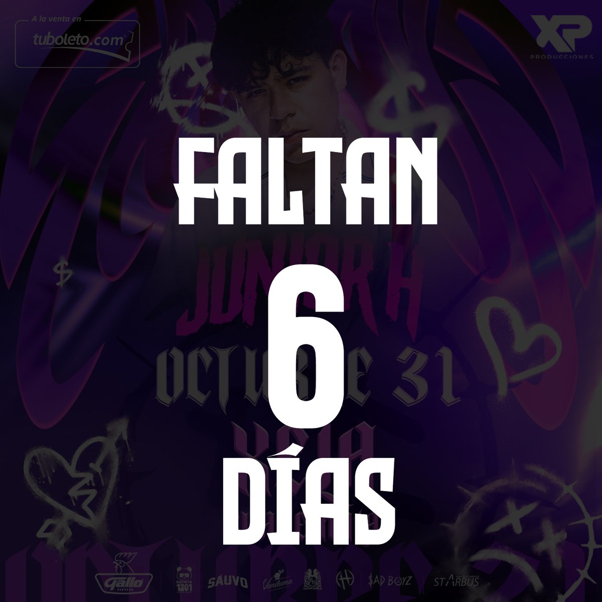 XpProducciones's tweet photo. ¡Estamos a 6 días para el concierto!
¿Ya tienes tu entrada?
Comprala en https://t.co/ejloUDwU0z https://t.co/blkggJbSZI