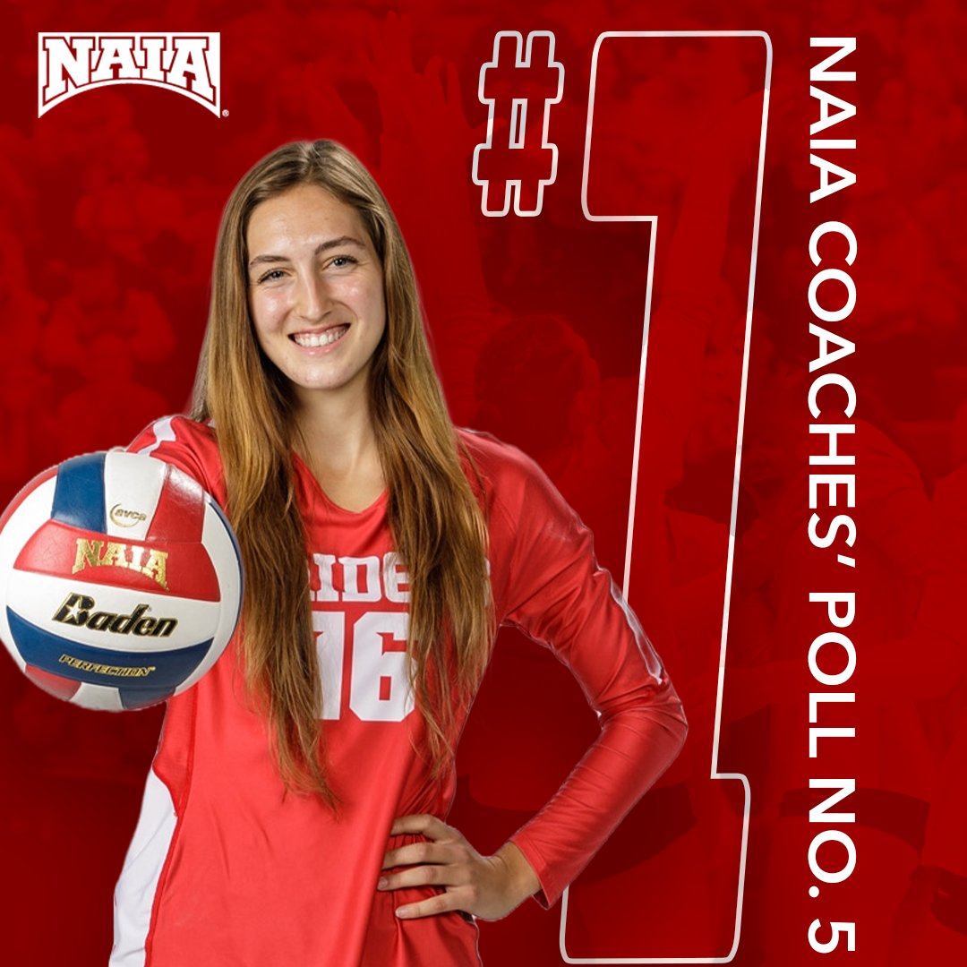 𝙏𝙊𝙋-𝙍𝘼𝙉𝙆𝙀𝘿 𝙍𝙀𝘿 𝙍𝘼𝙄𝘿𝙀𝙍𝙎 ‼️🏐

For the first time since the 2019 season, and the third time ever, the Red Raider Volleyball team is ranked No. 1 in the <a href="/NAIA/">NAIA</a>!

📰: tinyurl.com/yvhsu9a4

#RaidersStandOut | <a href="/NWCVolleyball/">NWC Volleyball</a> | <a href="/GPACSports/">Great Plains Athletic Conference</a>