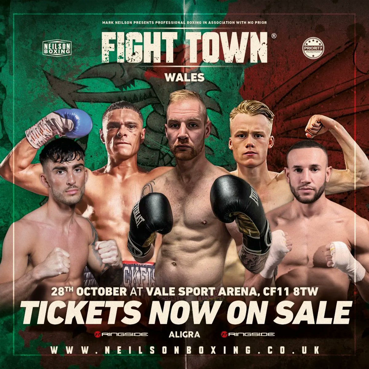 NeilsonBoxing's tweet image. Cardiff are you ready for #FightTown 💥💥💥

🗓️28th Oct 2023
🏟️Vale Sports Arena, CF11 8TW
🎟️£40 Standard / £70 Ringside

💻neilsonboxing.co.uk/tickets
💻ticketpass.org/event/ERWTVT/f…

#Wales #ProfessionalBoxing #FightTown #Cardiff #NeilsonBoxing #Moprior #PriorityBoxing
