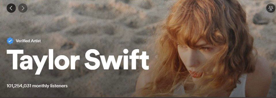 TheSwiftSociety's tweet photo. 🎧| @TaylorSwift13's Spotify banner. https://t.co/KExLDA9WiQ