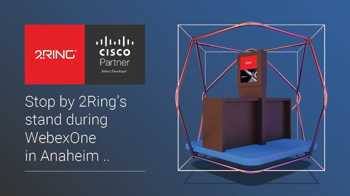 EvanKirstel's tweet photo. The wait is over! #WebexOne has begun, and @2RingCX is all set. Join them to explore the world of #realtimereporting for #WebexContactCenter. #Cisco #CiscoPartner #CiscoCC #CiscoCollaboration #WxCC https://t.co/gvoXbDBnz5