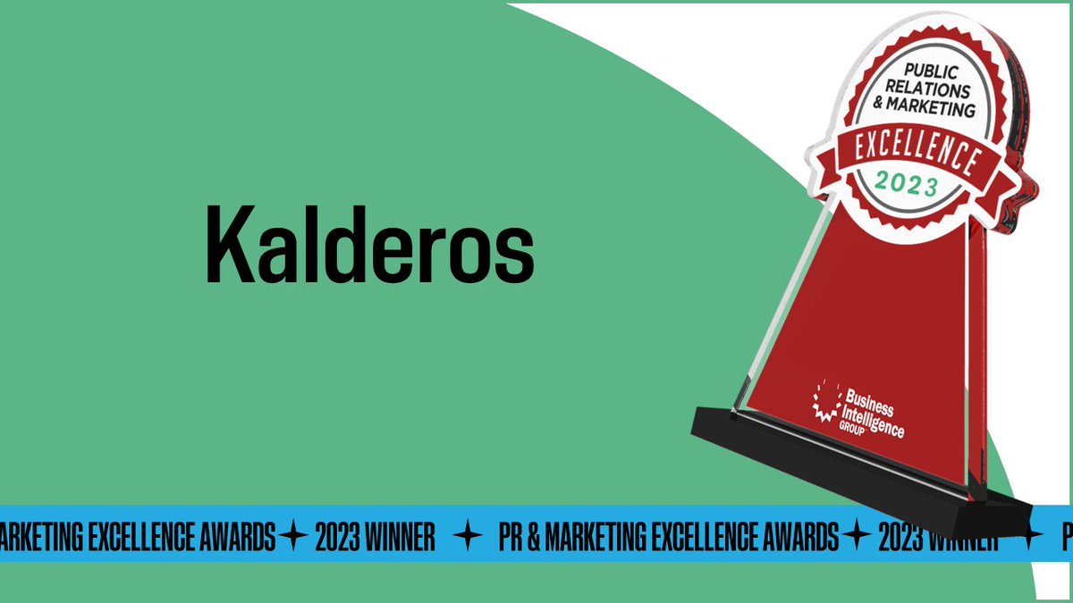 BIG news for Kalderos <a href="/KalderosInc/">Kalderos</a> #winner 2023 #PR #Marketing #Award Learn why at kalderos.com bit.ly/40camR8