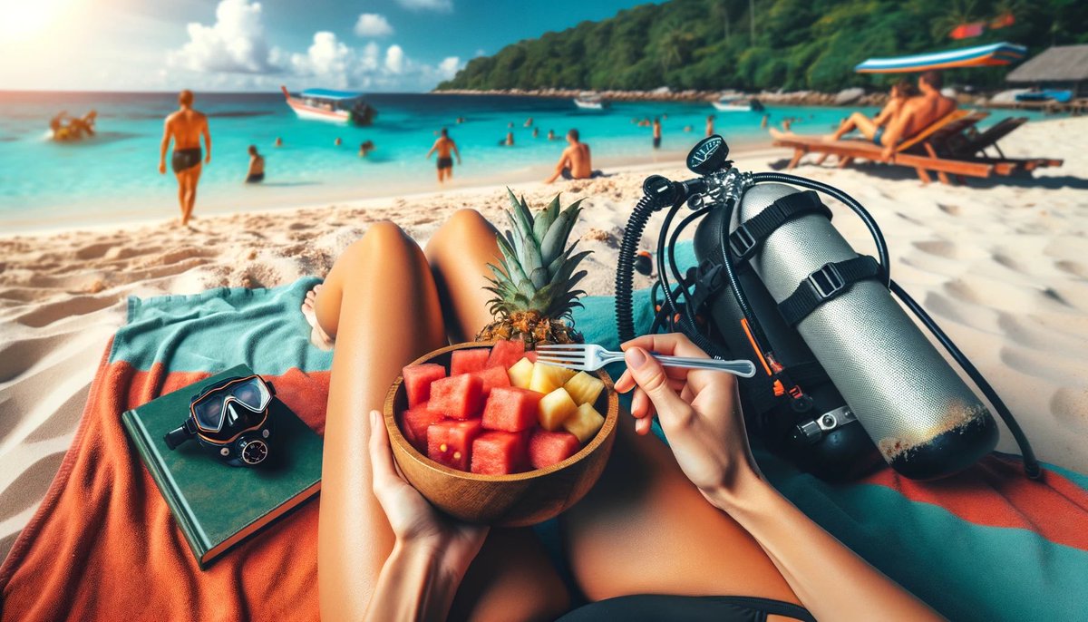 What's your post-dive snack craving? 🍉🍍 

Mine's always something juicy, in the form of 🌮 🙈 ! #DiveMunchies #DiversLeague