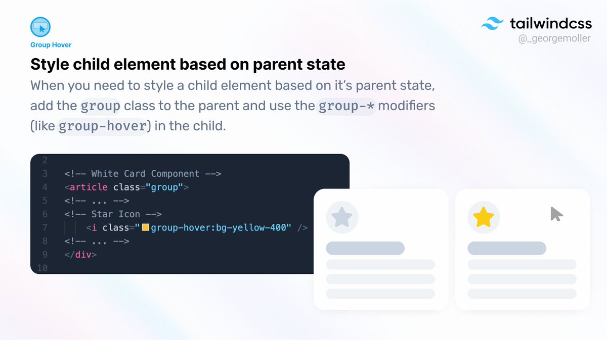 🍃 Easily style a child element based on a parent state in Tailwind by ...