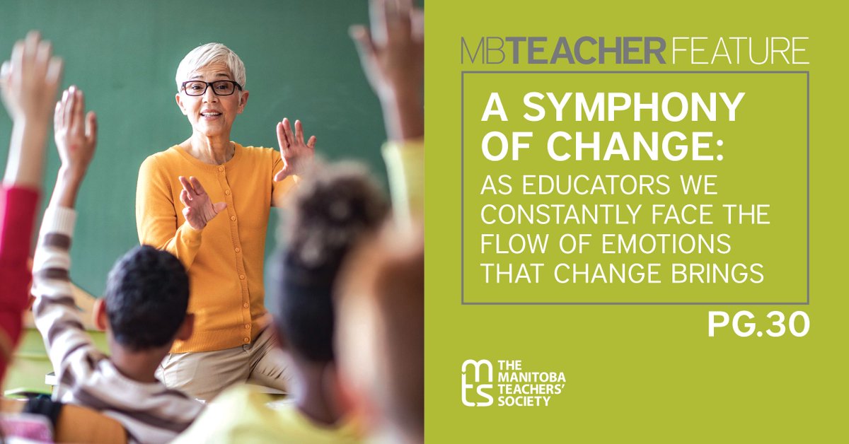 New in the MB Teacher. As an educator, you constantly face changes and the flow of emotions they bring. Here are five ways you can embrace change. By @Saschasepp buff.ly/498KVDX