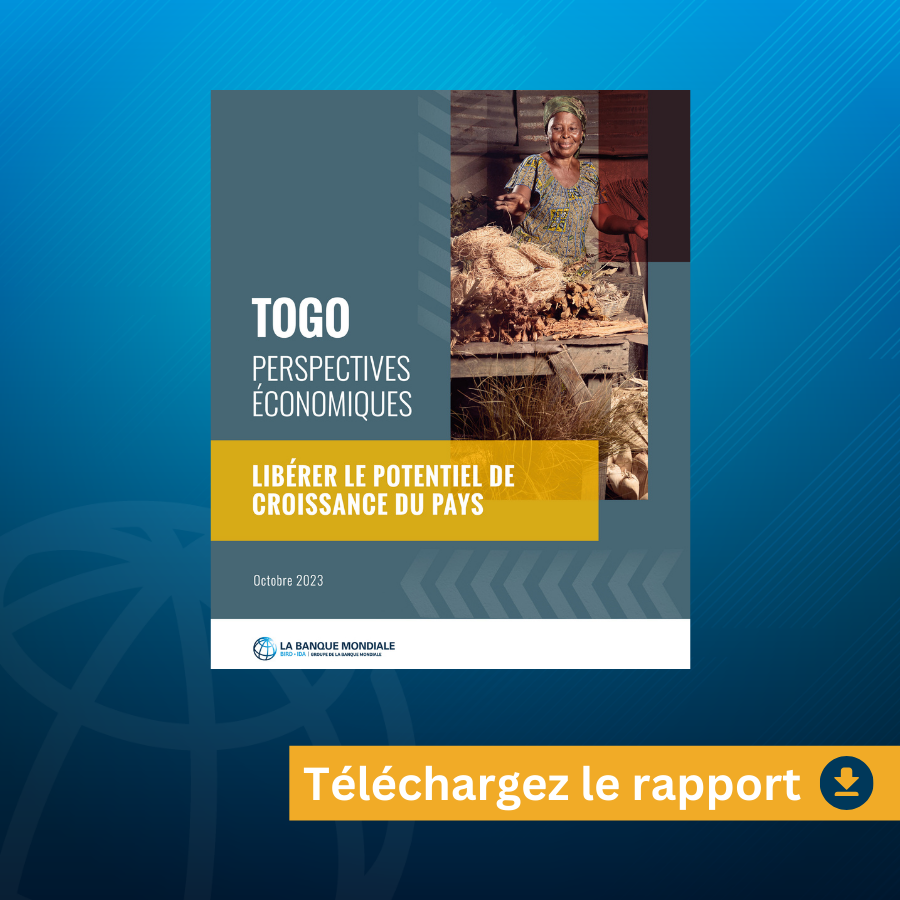 BM_Afrique's tweet photo. #Togo |📘 Le nouveau rapport "Libérer le potentiel de croissance du pays" est en ligne !

Consultez cette publication de la @Banquemondiale pour comprendre les enjeux économiques du Togo :
https://t.co/1AnfPES0LA https://t.co/gVfi6eB4tV
