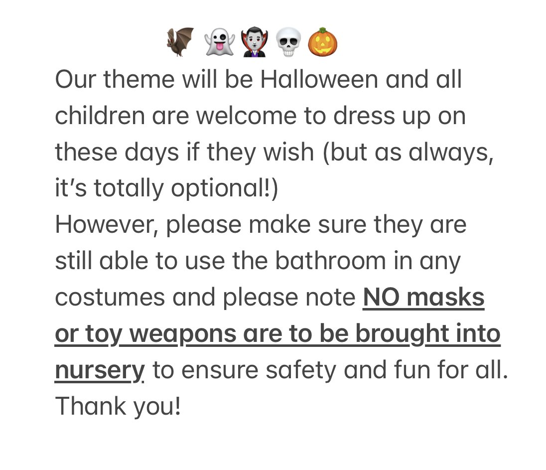 DM_Nursery's tweet photo. STAY &amp; PLAY! 🎃 
Thank you to all who have signed up for the sessions tomorrow (26 Oct) and Tuesday 31st!
Please note: https://t.co/cQshJp6bhQ