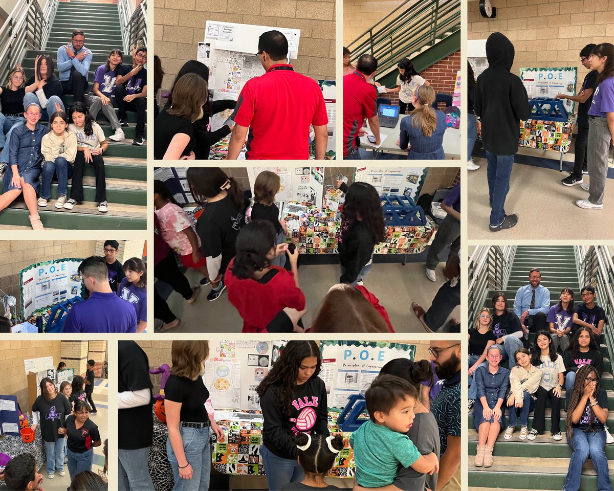 NISDVale's tweet image. Last night, our Stingrays show up and SHOWED OUT at the @NISDSTEVENS Career and Engaged Learning Expo! 💜@NISD @RootEdSA @WeGoPublic #RaysUp #TeamNorthside #StudentLed #CTEClasses #NHJS #StudentLeaders