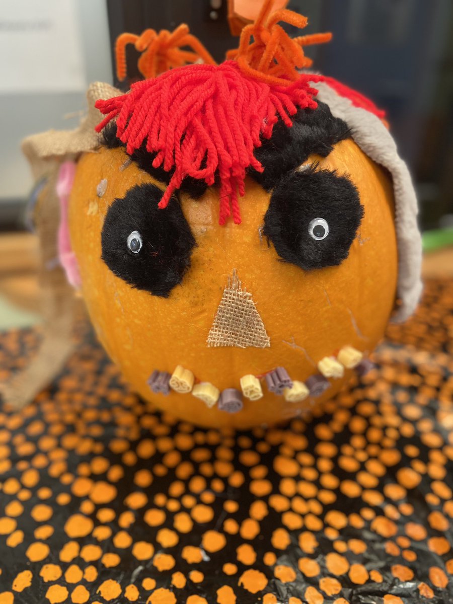 Class pumpkin competition is on ! Entry no 1. 🎃#teamwork #specialschools #creativity #inclusion #sandymount  <a href="/irl_open/">SpecialSchools&ClassesIrl</a> <a href="/dcu_incl_spe/">DCU School of Inclusive & Special Education</a> <a href="/EnableIreland/">Enable Ireland</a> @NeurodIreland <a href="/ADIarts/">Arts & Disability Ireland</a>