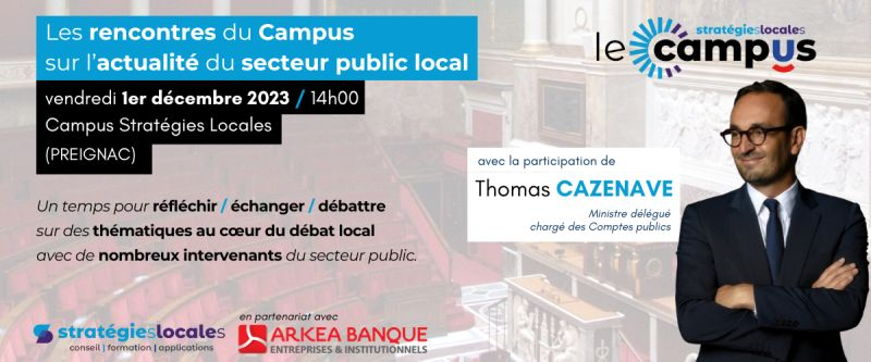 StrategiesLoc's tweet photo. 💡 Un temps pour réfléchir / échanger / débattre sur des thématiques au cœur du débat local avec de nombreux intervenants du secteur public.
Les Rencontres du Campus.
❗ Attention, le nombre de place est limité.
Inscription obligatoire en suivant ce lien : https://t.co/TC370VuV0o https://t.co/oEoQ6Aik5i