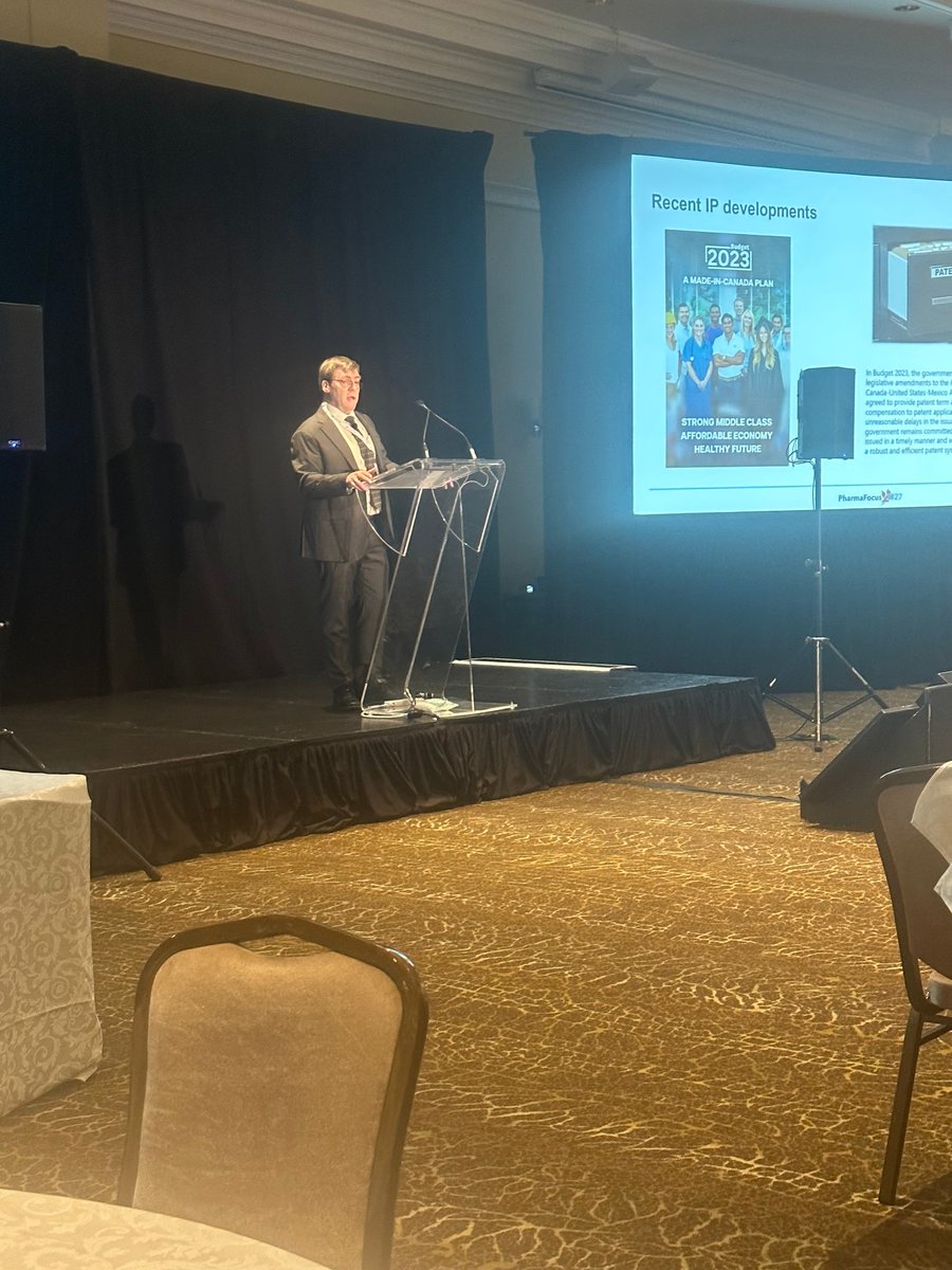 Nobody does industry briefings like 3Sixty's Gerry Jeffcott (<a href="/IQVIA/">IQVIA</a> industry briefing in Toronto)😎