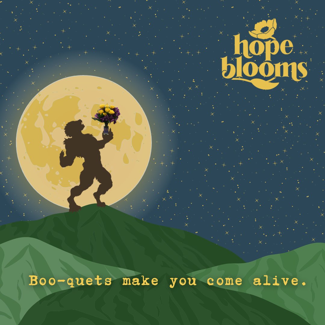 Get your boo-quets by this Friday! 👻

Boo-quets are $7 each and 100% support Hope Blooms!

Order here ➡️ bit.ly/booquets23

#hopeblooms #hopebloomsnd #booquets #halloween #spreadjoy #trickortreat
