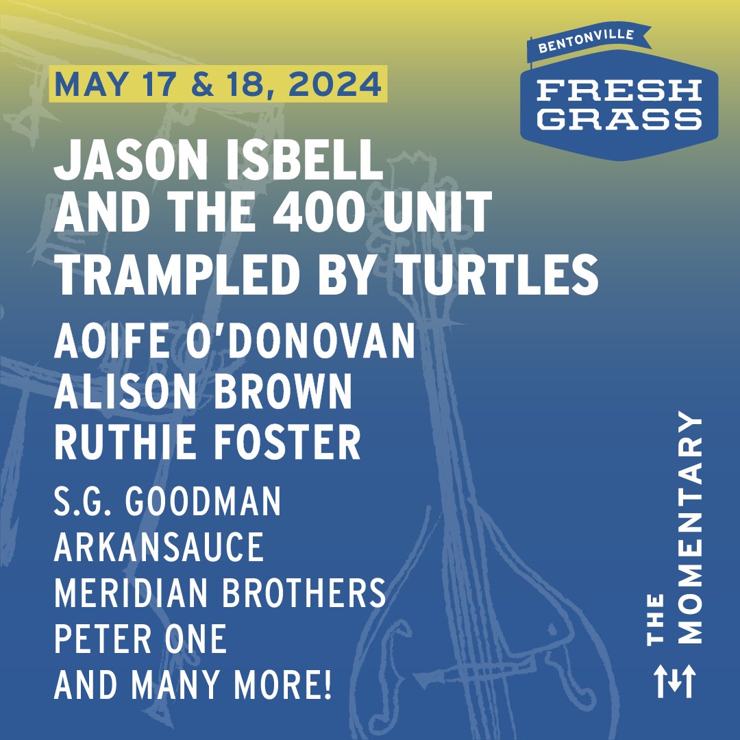🤯 BIG first wave lineup announcement for 2024 FreshGrass | Bentonville @themomentary! 🎟️🎟️More info and tickets: freshgrass.com/bentonville