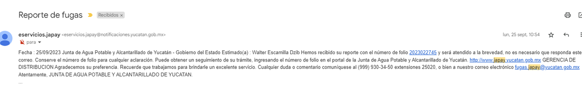 cb_walter's tweet photo. @JAPAYOficial  @MauVila  @RenanBarrera  hace un mes reporte una fuga de agua , calle 26 por 47 y 45 El Roble Merida,  y hasta el dia de hoy aun no se ha reparado, incluso esa misma calle tiene muchos baches , muchas gracias https://t.co/m5Vn5BSIHt