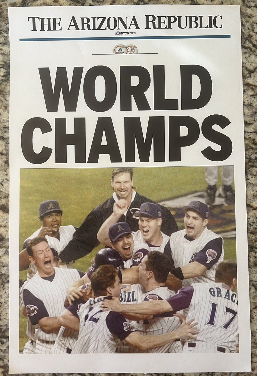 GetMeRoss's tweet image. #GoDbacks #WorldSeries 

Dug up some old newspapers last night. Let’s gooooooo @Dbacks