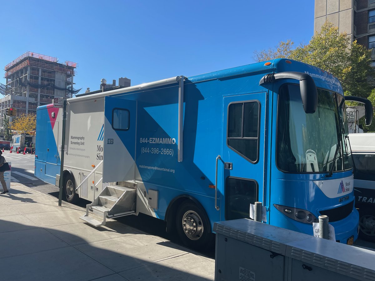 NYCMOBILEMAMMO (@nycmobilemammo) on Twitter photo Are you due for your annual mammogram? We are offering breast cancer screening exams today (10/25/23) in Brownsville near 1797 Pitkin Ave. Call 347/572-3754. <a href="/MadeinBville/">Made in Brownsville</a> <a href="/NYPD73Pct/">NYPD 73rd Precinct</a> <a href="/bcjc_brooklyn/">Brownsville Community Justice Center</a> <a href="/MSHSBreast/">Mount Sinai Breast Imaging</a> <a href="/MountSinaiDMIR/">Mount Sinai Diag, Molecular, and Interv Radiology</a> <a href="/MountSinaiNYC/">Mount Sinai Health System</a> <a href="/RofskyMD/">Neil Rofsky, MD, MHA</a> <a href="/MargoliesLaurie/">laurie margolies</a> Are you due for your annual mammogram? We are offering breast cancer screening exams today (10/25/23) in Brownsville near 1797 Pitkin Ave. Call 347/572-3754. <a href="/MadeinBville/">Made in Brownsville</a> <a href="/NYPD73Pct/">NYPD 73rd Precinct</a> <a href="/bcjc_brooklyn/">Brownsville Community Justice Center</a> <a href="/MSHSBreast/">Mount Sinai Breast Imaging</a> <a href="/MountSinaiDMIR/">Mount Sinai Diag, Molecular, and Interv Radiology</a> <a href="/MountSinaiNYC/">Mount Sinai Health System</a> <a href="/RofskyMD/">Neil Rofsky, MD, MHA</a> <a href="/MargoliesLaurie/">laurie margolies</a>