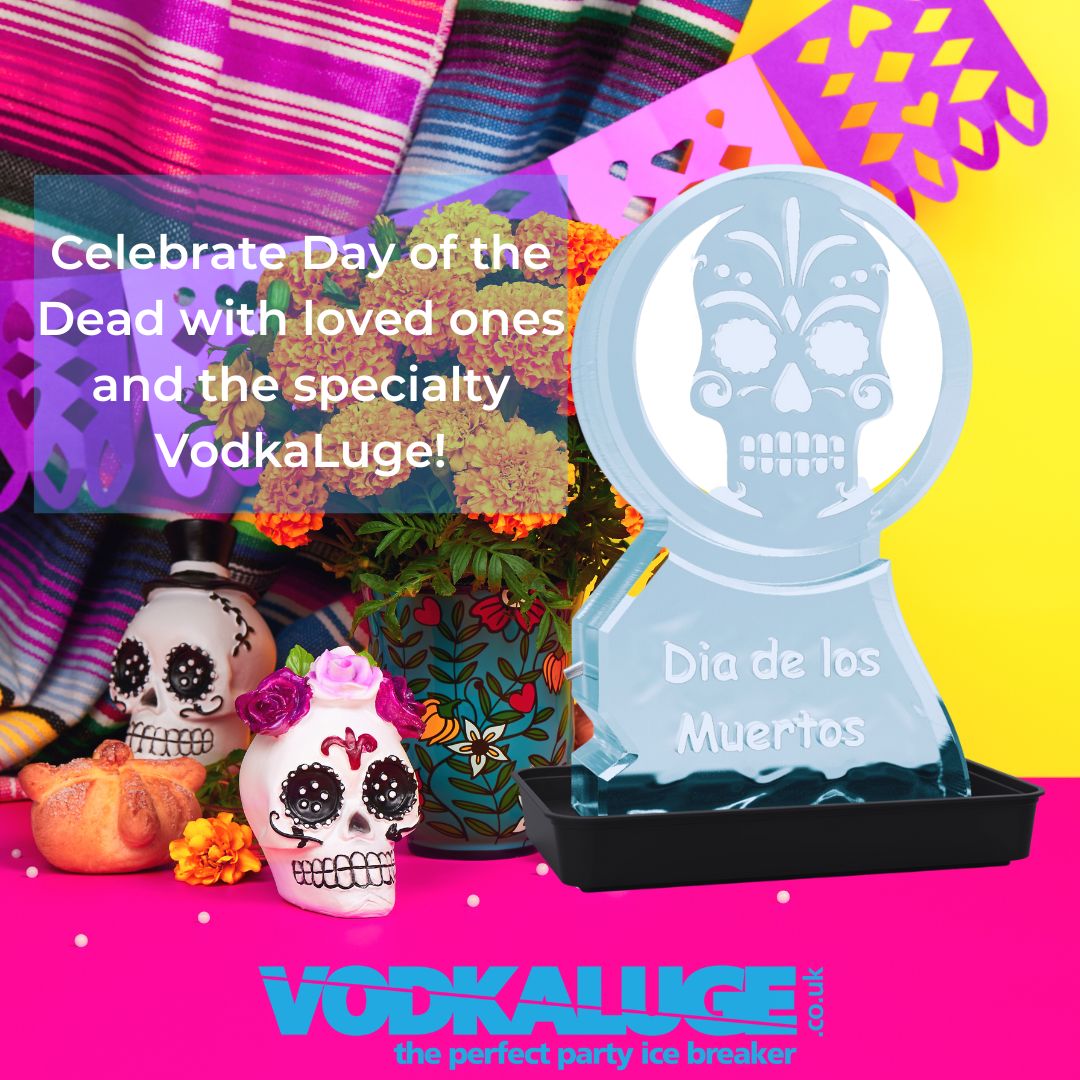 Honouring tradition has never been so cool – enjoy the Day of the Dead with our Vodkaluge! Salud to the spirits of the past! 💀💐🧊 

#iceicebaby #ice #autumn #vodkaluge #vodka #vodkaonice #halloween #ukhalloween #dayofthedeads