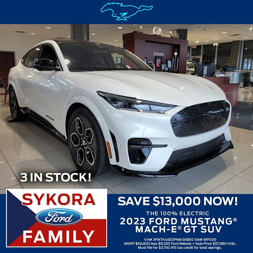 Sykora_Ford's tweet photo. It's the perfect time to snag some great savings on our selection of Mustang Mach-Es! Come on by or check out our inventory online!

https://t.co/aUfIUfrVCe https://t.co/M9GKCpIEIX