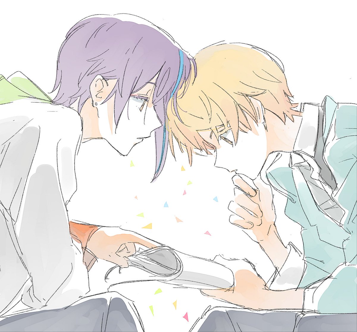 嬉しいついでに、過去に描いたふたりをまとめて載せるから良かったら見てってね 
これ古いやつはもう3年前とかだよ 結構長く…描いてるな～ 3年前って、リアルタイムで当時これ見てくれてた人とか今いるんかな あんまりいないだろうな わたし当時フォロワー300人とかだったし、確か… 