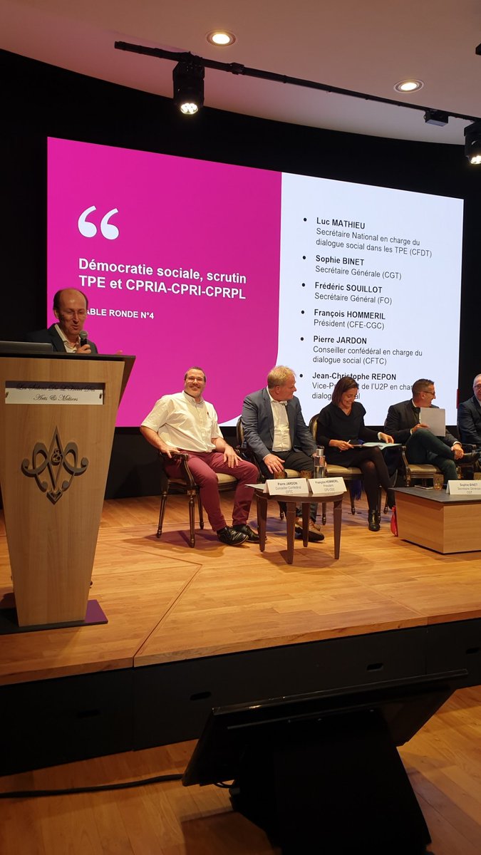 PierreJardon1's tweet photo. Pour le @SyndicatCFTC, j'ai évoqué le droit des salariés des #TPE à être représenté via les commissions régionales #CPRIA et l'importance des branches pro pour l'amélioration des salaires, de la couverture conventionnelle et de leur protection sociale.
#journéenationaledesCPRIA https://t.co/cXWMnPthAT