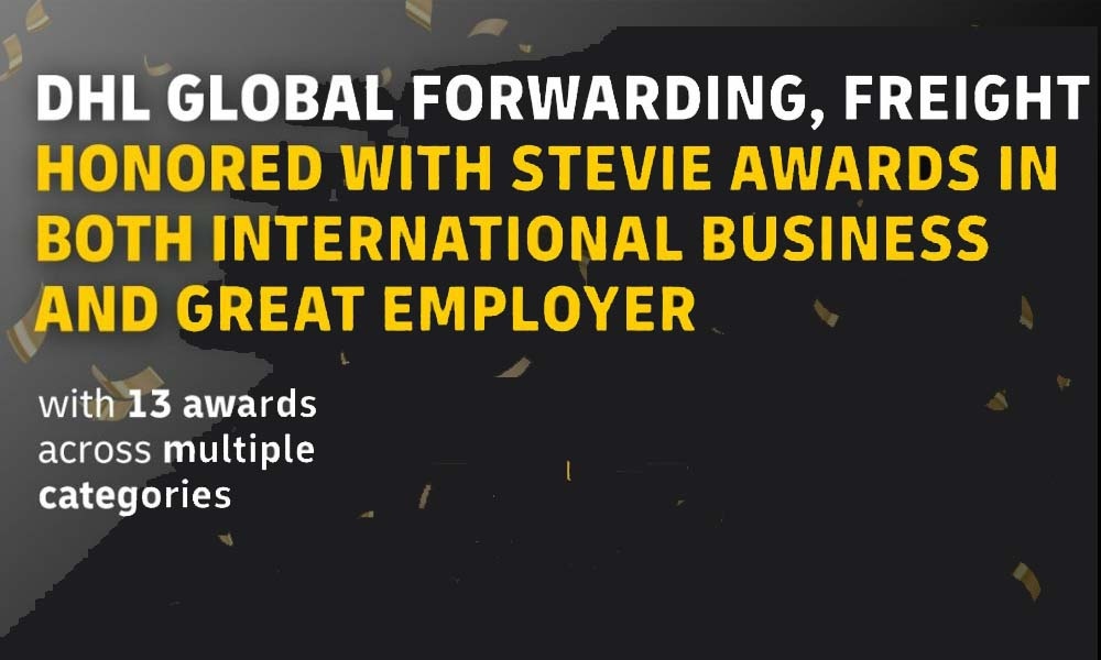 wherewomenwork's tweet photo. Greats news for @DHLglobal - The @TheStevieAwards, world's premier business #awards, has honored @DHL_forwarding Freight in International Business & Employer categories🎉 Well-deserved win 👉🏿https://t.co/oDQTaMNcP7 #DHL #DHLGlobalForwarding #PrimeEmployerforWomen #DGFF #logistics https://t.co/ZkQjlEuNS8