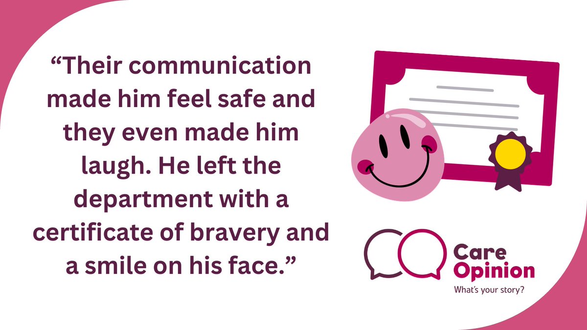 A relieved parent with a happy child thanks the #AandE and #Orthopaedics staff at #RHCYP Edinburgh for their professional and child-friendly care and support. @NHS_Lothian Read more below 👇 careopinion.org.uk/1129711