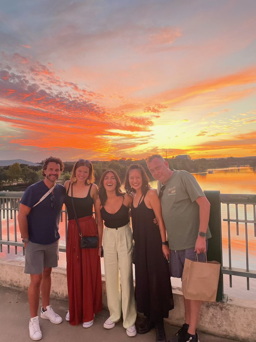 Nothing I love more than Lady Bird Lake sunsets with great company🧡